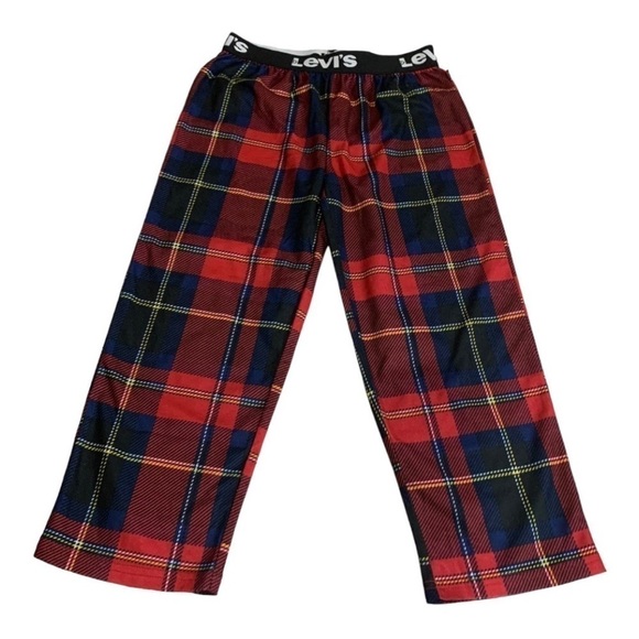 Levi’s Red Plaid Pajama Pants Size 6 - Picture 2 of 3